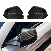 Accessoire extérieur de voiture en carbone véritable, couvre-rétroviseur latéral pour Tesla Model Y Juniper
