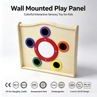 Großes Montessori-Wandtafel-Set aus Holz mit Uhr und Musik, Filz-Sensorik-Spielzeug für Autismus, kognitives Lernen, pädagogisches Spielzeug für Jungen und Mädchen