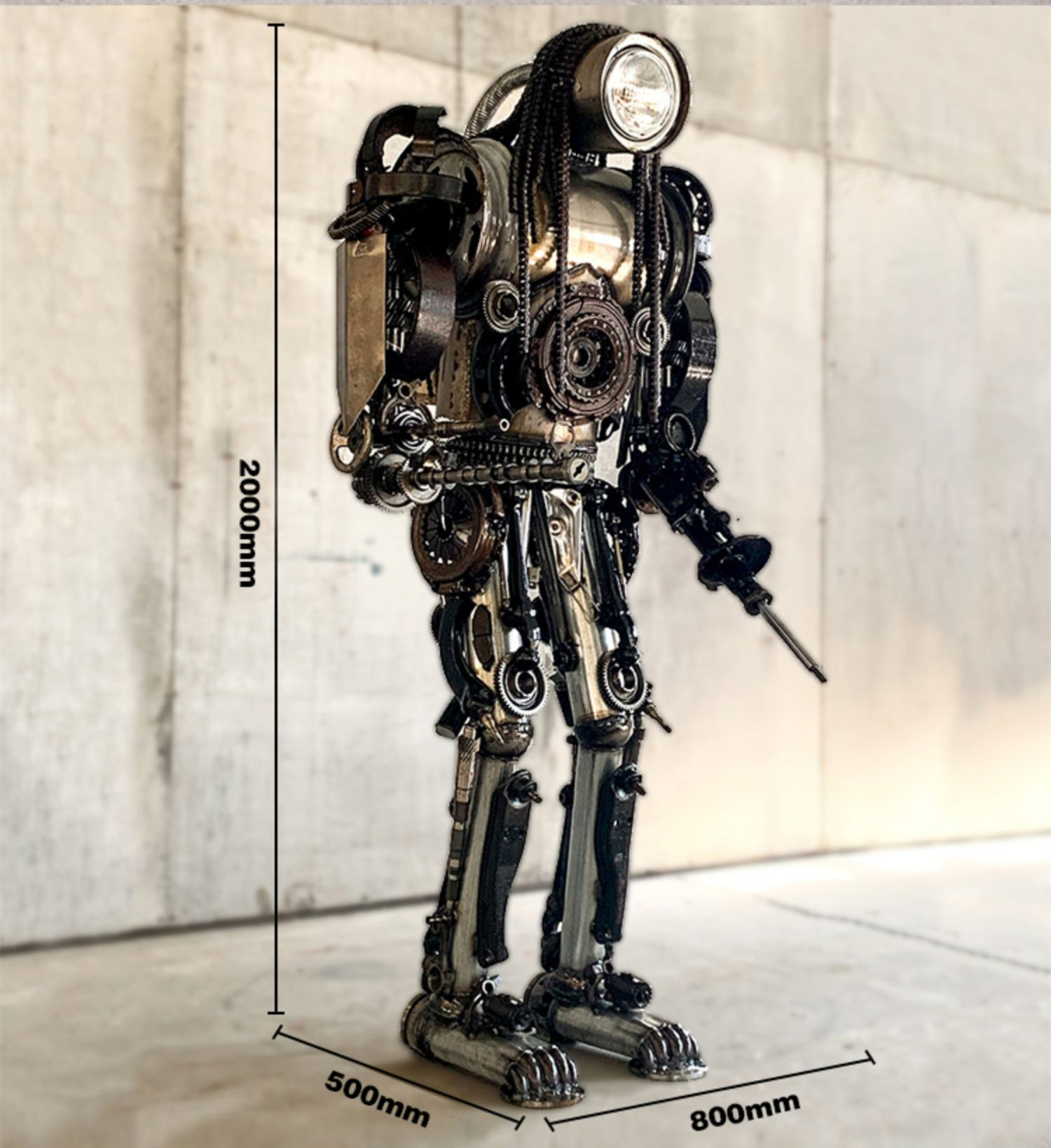 2022カスタムスチームパンクアイアンパンクロボットメタル