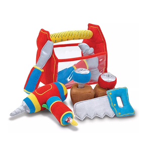 Herramientas de felpa de poliéster súper suave personalizables de fábrica directa para juguetes, pinza bordada, sierra, destornillador, algodón PP - Product Image 1