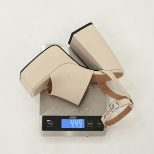 Sandalias de tacón alto con plataforma y tacón grueso para mujer, con correa de tobillo y punta cuadrada abierta, color liso, sexys para exteriores - Product Image 6