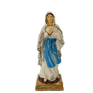 Vente en gros de statue vierge marie en polyrésine et modèle d'église religieuse et de décoration intérieure ornement et cadeau pour les fans de Maria - Product Image 1