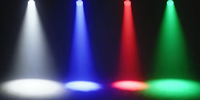 Luz de Escenario de 350W, AC100V 240V, Control por Voz, Pantalla Reversible en Chino e Inglés, Sin Parpadeo, Regulable