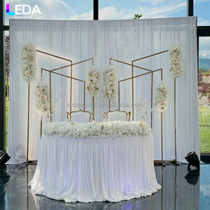Arche en métal doré de haute qualité LEDA pour anniversaires, mariages, événements, fournitures de fête, décorations, ensemble de toile de fond de mariage - Product Image 3