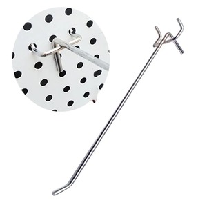 Gancho metálico colgante para panel perforado con 1 orificio, para exhibición en supermercados y comercios minoristas, precios al por mayor - Product Image 6