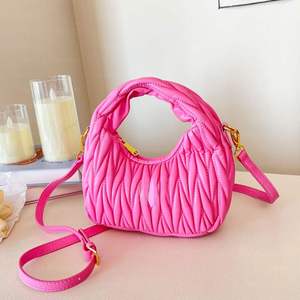 Bolso Bandolera de Piel Sintética PU de Diseño Geométrico Premium para Mujer, con Correa de Cadena, Plegable, Impermeable, Casual - Product Image 2