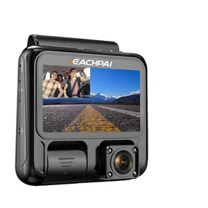 Camera Hành Trình Mới Nhất 2019 Camera Hành Trình Phía Trước Và Bên Trong 1080P EACHPAI X100 Cho Xe Taxi Với Thẻ Nhớ MicroSD 128G