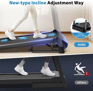 Tapis roulant électrique compact et portable, inclinaison automatique à 15 %, capacité de charge de 150 kg, pliable, avec moteur de <span class=keywords><strong>3</strong></span>,5 CV - Product Image 5