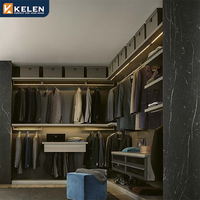 Kelen 2026 Designs modernes de chambres à coucher, placards pour chambre, meubles en MDF laqué, armoires en bois, armoire ouverte