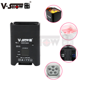 VSHOW WBRF0606 10 Pezzi con Custodia Luci LED <span class=keywords><strong>Par</strong></span> 6in1 a Batteria per DJ DMX Illuminazione a Batteria Prezzo di Fabbrica - Product Image 3