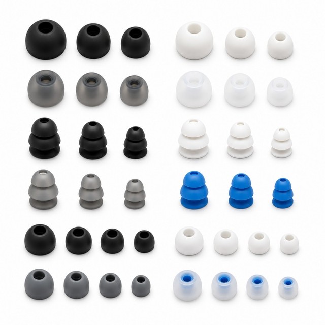 Custom Silicone Ear Tips Earbud Covers for in Ear Headphones Wireless Earbuds Replacement Parts OEM ODM