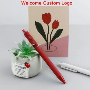 Fournitures de papeterie en gros, style INS simple, stylo gel personnalisé pour étudiants, logo personnalisé, stylo à bille 0,5 mm avec encre noire - Product Image 6