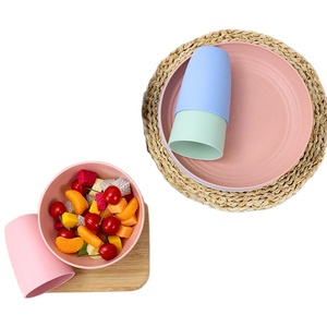 Offre Spéciale : Ensemble de Vaisselle 28 Pièces en Paille de Blé pour Enfants – Contenants Alimentaires Inclus - Product Image 2