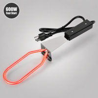 Allume-charbon électrique en acier inoxydable, allumeur de charbon professionnel pour grils et fumoirs