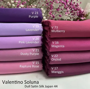 Super soft cheap price 100% Polyester multiple colour Dull satin silk Japan For Dress