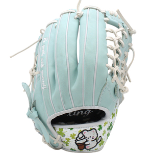 Gant <span class=keywords><strong>de</strong></span> baseball en cuir <span class=keywords><strong>de</strong></span> vachette personnalisé en gros, motif trèfle à quatre feuilles, pour joueurs - Product Image 1