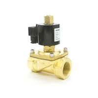 Vanne solénoïde en laiton Hoyan PU-40K 1 1/2 pouce normalement ouverte 2 voies pour eau/air/huile/gaz AC 380V-110V/DC 24V 10-150