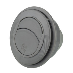 Ventilación Redonda Gris para Autobús/RV con Tornillos Fijos 100x76x47, Accesorio Flexible para Interior de Coche - Product Image 3