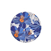 Tapis isolant en céramique pour tasses, dessous de plat antidérapant en bois, tapis de table en porcelaine pour cuisine, dessous de tasse à thé, dessous de bol, écologique, souvenir, design personnalisé