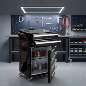Goldenline GL408 Workshop <b>Tool</b> <b>Trolley</b> Refrigerator | 2-Drawer Steel Storage Movable Design OEM/ODM/OBM Available 450KG Capacity - Product Image 5
