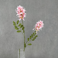 Hochwertige Zweig-Zweigige Mini-Lilien-Dekoration für Hochzeiten, Künstliche Blumen, Dekorative Blumenarrangements
