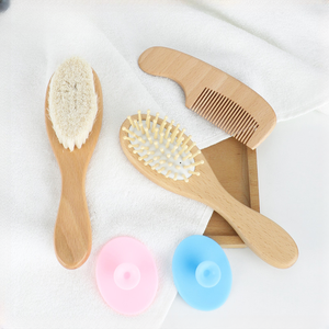 이온 로터스 에어백 마사지 플랫 빗 울 헤어 브러시 및 목욕 브러시 빗질 및 모발 청소용 아기 용 - Product Image 1