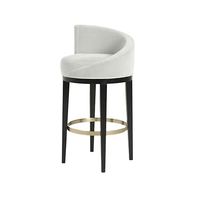 Canapé de salon, mobilier italien importé, luxe nordique moderne, chaise haute de salle à manger en fourrure blanche