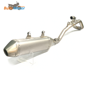 Système d'échappement complet de moto tout-terrain Bulls Motor pour <span class=keywords><strong>KTM</strong></span> 250/<span class=keywords><strong>350</strong></span> EXC-F 20-23 silencieux en acier de tuyau d'échappement en titane - Product Image 4
