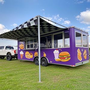 Chariot de vente mobile pour café, glaces, grillades, shawarma, frites et pommes de terre cuites - Camion de restauration rapide - Product Image 5