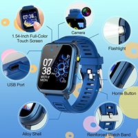 Reloj Inteligente S16 para Niños, Resistente al Agua, Reproductor de Música MP3, Podómetro, Funciones de Juego, para Niños y Niñas, iOS, Plástico, TFT