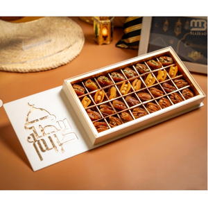 Cajas <span class=keywords><strong>de</strong></span> Cartón <span class=keywords><strong>de</strong></span> Lujo Islámicas Saudíes para Dulces, Cajas <span class=keywords><strong>de</strong></span> Papel para Dátiles <span class=keywords><strong>de</strong></span> Ramadán, Caja <span class=keywords><strong>de</strong></span> <span class=keywords><strong>Regalo</strong></span> Dorada para Dátiles con Chocolate, Embalaje <span class=keywords><strong>de</strong></span> Dubái - Product Image 1
