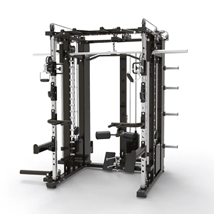 Appareil de musculation multifonctionnel avec Smith Machine et <span class=keywords><strong>Low</strong></span> Row, tout-en-un, système de tirage par câble, pour usage domestique et commercial - Product Image 1