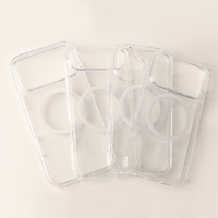 Étui de chargement sans fil magnétique transparent en silicone, étanche et antichoc, avec support magnétique, garantie de 6 mois, 11 couleurs pour
