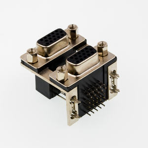 יצרן מוסמך 37 pin <span class=keywords><strong>2</strong></span> שורות <span class=keywords><strong>D</strong></span> תת combo pcb מחבר עם מסופים - Product Image 3