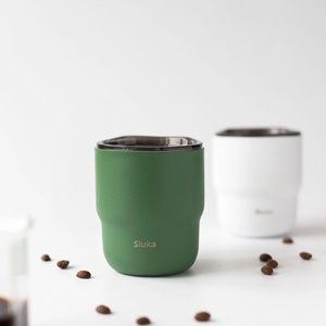 แก้วน้ำแบบพกพา 4 สี สไตล์อเมริกัน หรูหราเบาๆ แนวเรโทร สำหรับแคมป์ปิ้งกลางแจ้ง ฝาปิดแบบมีหูจับ ขนาดเล็ก รุ่น 304 - Product Image 4