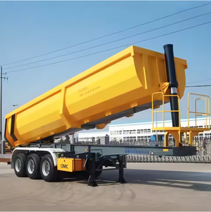 Thứ hai tay 3 trục/4 trục bán xe tải Trailer bán kết thúc <span class=keywords><strong>Dump</strong></span> Trailer được sử dụng để vận chuyển than - Product Image 4