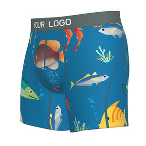 Pantalones Cortos Deportivos de Poliéster Transpirables Casuales de Tiro Medio con Estampado Animal para Hombre, Logotipo Personalizado 2024, Marca de Calidad, Ropa Interior al por Mayor - Product Image 5
