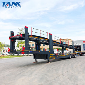 Semi-<span class=keywords><strong>remorque</strong></span> transporteur de voitures hydraulique personnalisé à double étage pour 8 véhicules, destiné au marché du Kazakhstan - Product Image 6