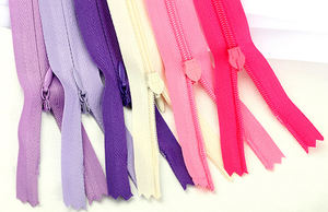 جودة عالية طويلة سحاب معدني ملون قريب نهاية غير مرئية سحاب مخفي - Product Image 5