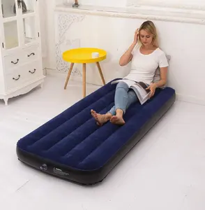 Intex-colchón de aire inflable de PVC flocado, cama de aire individual, venta al por mayor, 64732