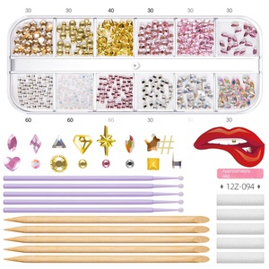 Meilleures ventes DIY Strass dentaire à fond plat couleurs assorties Outils de nail art et bijoux Kit de gemmes dentaires transfrontalier Ponceuse dentaire - Product Image 6