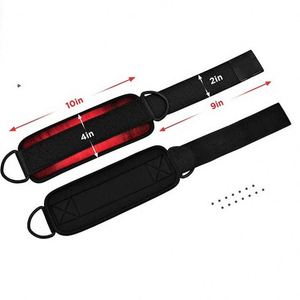 Sangles de cheville réglables en néoprène avec logo personnalisé pour la musculation et le fitness - Product Image 4