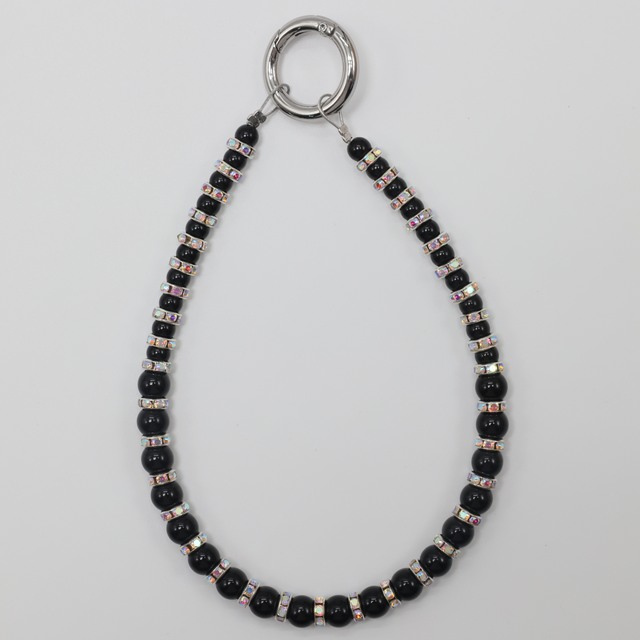 Light Luxury Fashion Diamond Inlaid Metal Bead Beaded Mobile Phone Chain High-quality Rhinestone Phone Charm for Women
