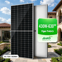 Panneaux solaires monocristallins Jinko Tiger Neo N-type 430W 480W 550W 555W 580W 585W 620W 630W pour système solaire