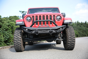 Accessoires tout-terrain avec pare-chocs avant éclairé pour <span class=keywords><strong>Jeep</strong></span> Wrangler 07-18 JK JL2018 2019 <span class=keywords><strong>2020</strong></span> 2021 2022 Accessoires extérieurs - Product Image 2