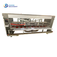 Machine agrafeuse de collage de dossiers de boîtes en carton ondulé avec contrôle PLC entièrement automatique