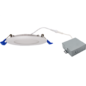 Luz empotrada LED ETL de 6 pulgadas, regulable, 5CCT, 1000LM de alto brillo, 12W 120V, Wet Rated, luz de oblea sin Canless ultrafina - Product Image 3