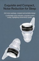 Bouchons d'oreilles haute fidélité en silicone liquide souple, anti-bruit, 2 pièces, pour concerts, protection auditive contre les bruits forts, avec boîte en alliage d'aluminium