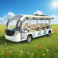 Bus de tourisme électrique blanc 2026, 11 places, autonomie 100-120 km, vitesse maximale 30-40 km/h, bus de patrouille touristique