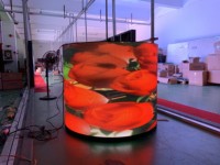 Módulo LED Flexible Personalizado de Varias Formas P2 P3 P5 de 5 mm, Pantalla LED Flexible para Fondo de Escenario